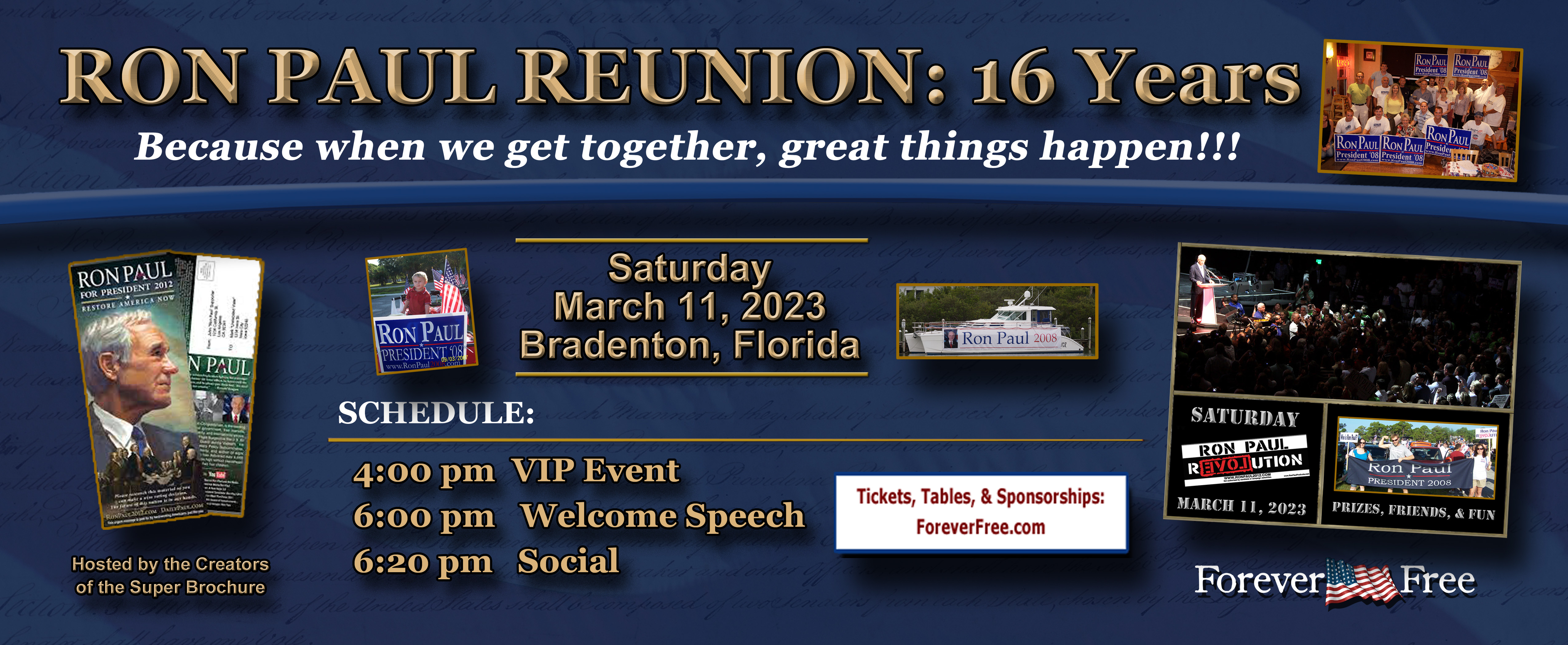 Ron Paul Reunion Inivite