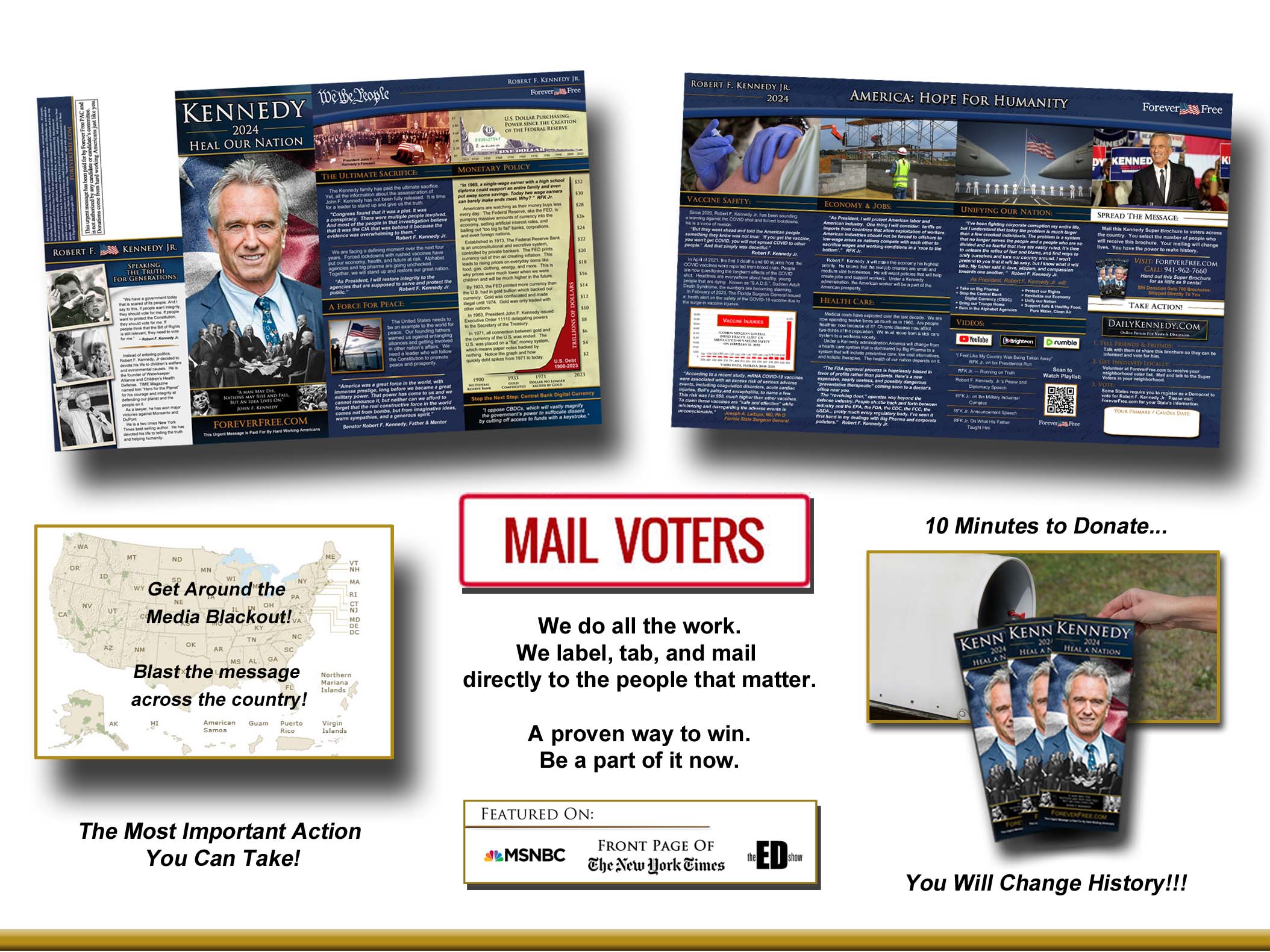 Mail RFK Jr Kennedy Super Brochure